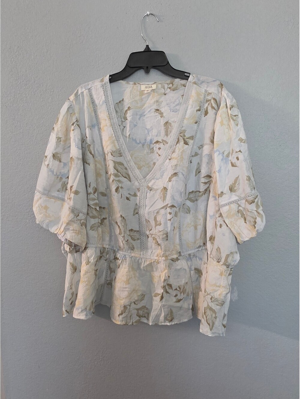 a.n.a Stella Floral 4X Women's Blouse Made in India